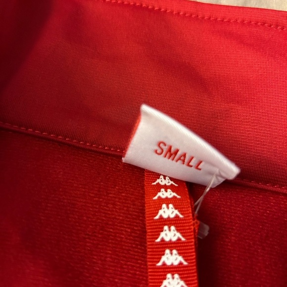 Kappa Red Track Jacket with Logo Sleeves - Picture 3 of 5